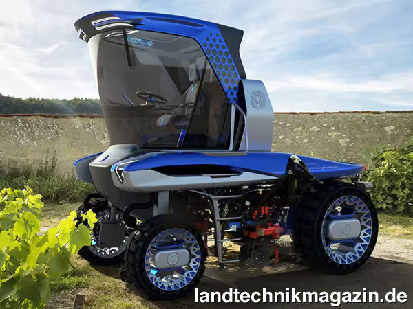 lDas elektrische »Straddle tractor concept« von New Holland wurde für seine markante progressiven Designsprache mit dem GERMAN DESIGN AWARD 2023 ausgezeichnet.