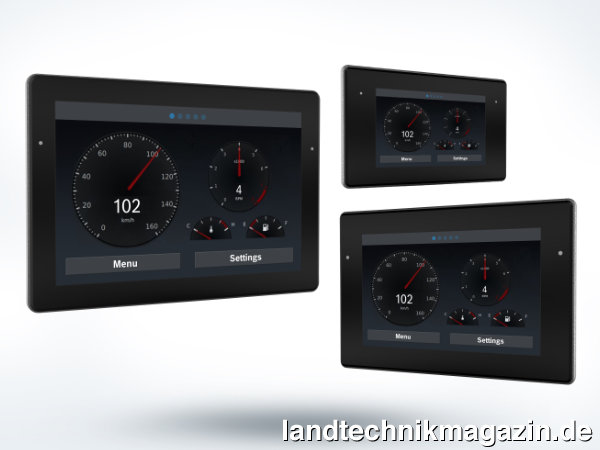lDas neue BODAS DI5 Display von Bosch Rexroth bietet Off-Highway-Herstellenden viel Freiheit bei der Gestaltung mobiler Anwendungen und erleichtert auch den Vor-Ort-Service von Rexroth RC40 Steuergeräten.